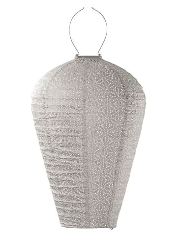 Lumiz LED-Solarlaterne ''Sashiko Balloon'' in Taupe - (H)50 x Ø 35 cm