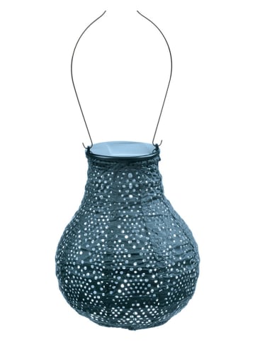 Lumiz Ledsolarlantaarn "Ikat Bulb'' petrol - (H)20 x Ø 16 cm
