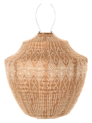 Lumiz LED-Solarlaterne ''Funale Crown'' in Apricot - (H)40 x Ø 40 cm