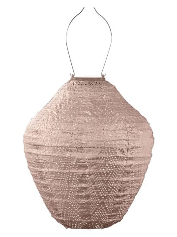 Lumiz LED-Solarlaterne ''Ikat Jar'' in Beige - (H)34 x Ø 30 cm