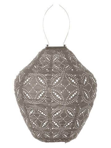 Lumiz LED-Solarlaterne ''Mandela Jar'' in Taupe - (H)34 x Ø 30 cm