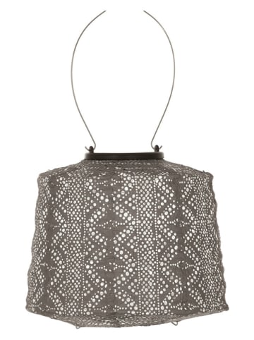Lumiz LED-Solarlaterne ''Lace Lamp'' in Taupe - (H)14 x Ø 20 cm