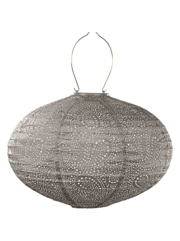 Lumiz LED-Solarlaterne ''Paisley Oval'' in Taupe - (H)27 x Ø 40 cm