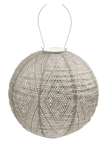 Lumiz Lampion solarny LED "Ikat Rond" w kolorze szarobrązowym - Ø 30 cm