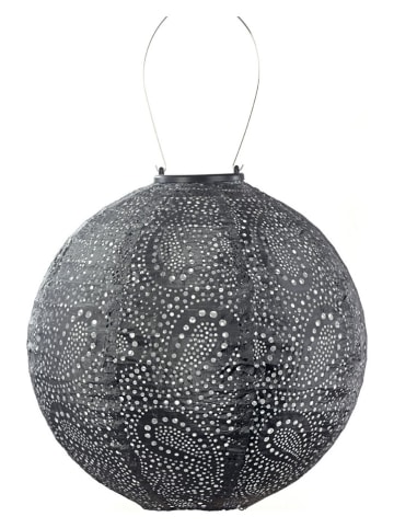 Lumiz LED-Solarlaterne ''Paisley Rond'' in Grau - Ø 30 cm