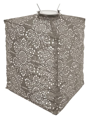 Lumiz LED-Solarlaterne ''Fiore Triangle'' in Taupe - (H)30 x Ø 28 cm
