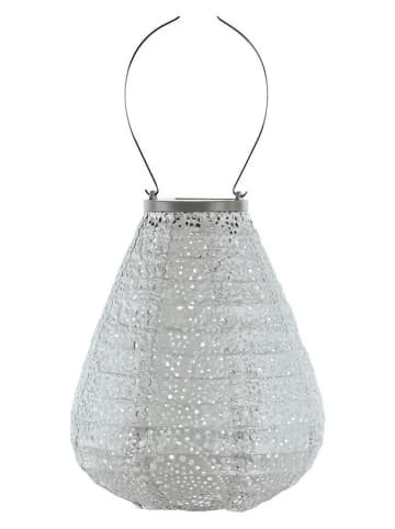 Lumiz Lampion solarny LED "Paisley Tulip" w kolorze srebrnym - wys. 22,5 x Ø 20 cm