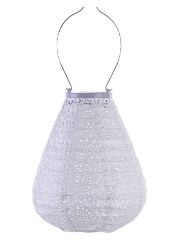 Lumiz LED-Solarlaterne ''Paisley Tulip'' in Silber - (H)20 x Ø 20 cm