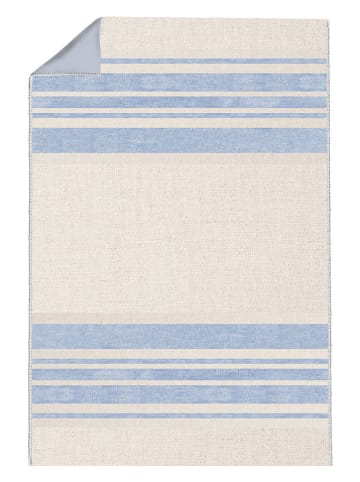 ppd Picknickdecke "Stripes" in Hellblau/ Creme - (L)200 x (B)140 cm