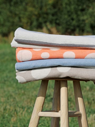 ppd Picknickdecke "Stripes" in Hellblau/ Creme - (L)200 x (B)140 cm