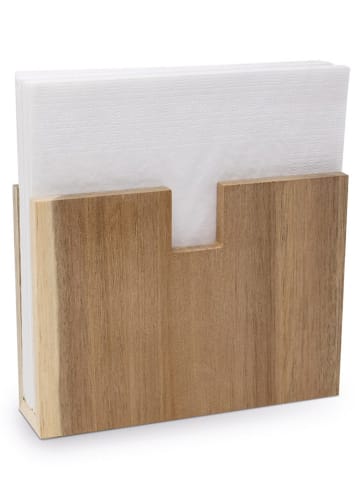 ppd Serviettenhalter "Pure" in Hellbraun - (B)12,8 x (H)8 x (T)4 cm
