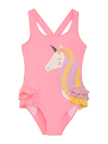 Color Kids Badeanzug in Rosa/ Bunt