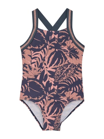 Color Kids Badpak donkerblauw/lichtroze