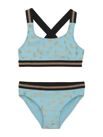 Color Kids Bikini in Hellblau/ Schwarz