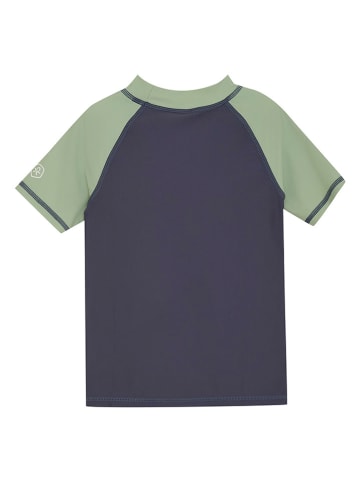 Color Kids Badeshirt in Grau/ Grün