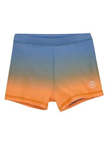 Color Kids Badehose in Blau/ Orange