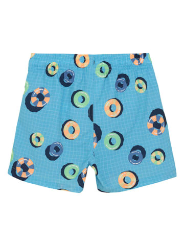 Color Kids Badeshorts in Hellblau/ Bunt