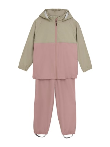Color Kids Regenoutfit in Rosa/ Khaki