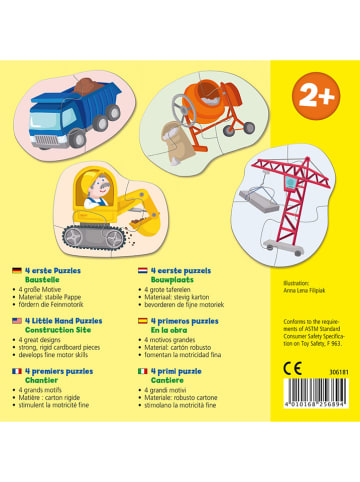 Haba 4-częściowe puzzle "Plac budowy" - 2+