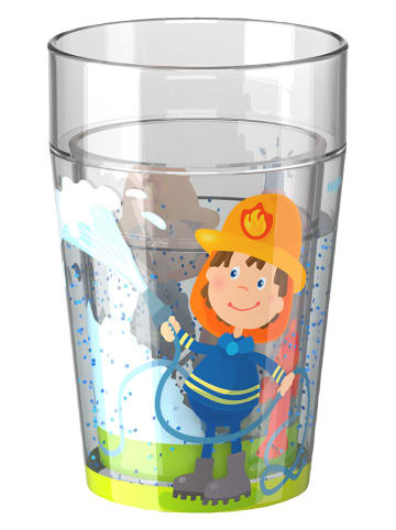 Haba Glitzerbecher "Feuerwehrmann" in Bunt - ab 12 Monaten