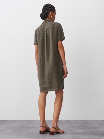 Someday Lniana sukienka w kolorze khaki