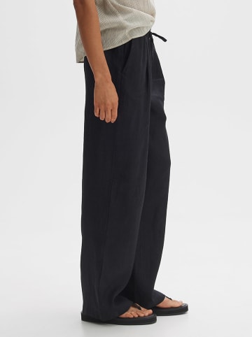 OPUS Linnen broek zwart