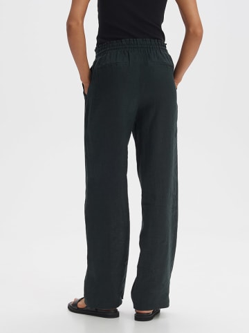 OPUS Linnen broek donkerblauw