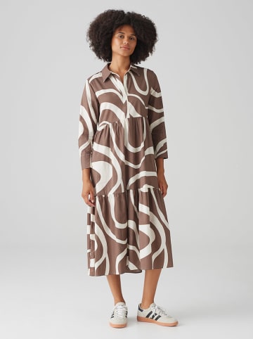 OPUS Kleid in Hellbraun