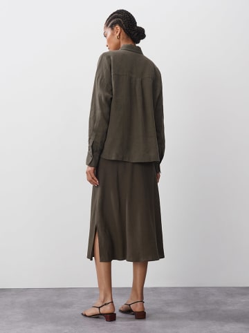 Someday Leinen-Hemd in Khaki