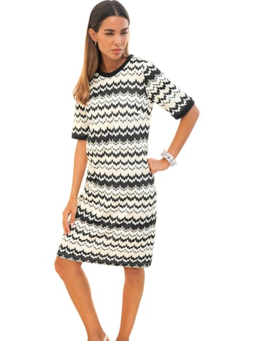 Heine Kleid in Beige/ Schwarz