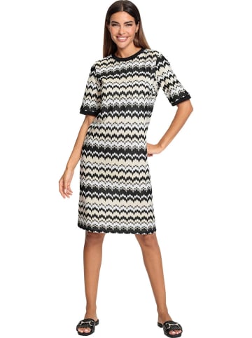 Heine Kleid in Beige/ Schwarz