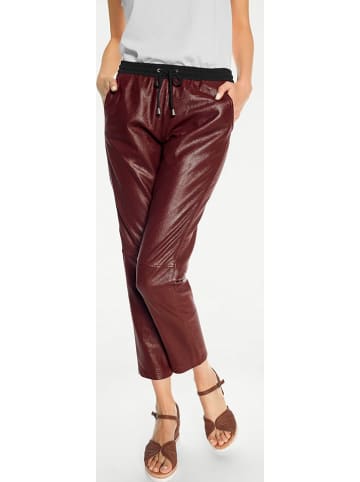 Heine Leren broek bruin