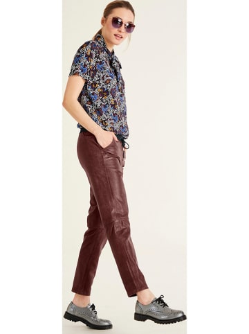 Heine Leren broek bruin