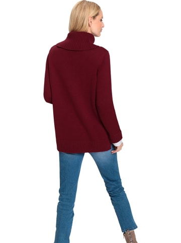 Heine Rollkragenpullover in Bordeaux