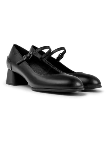 Camper Leder-Spangenpumps in Schwarz