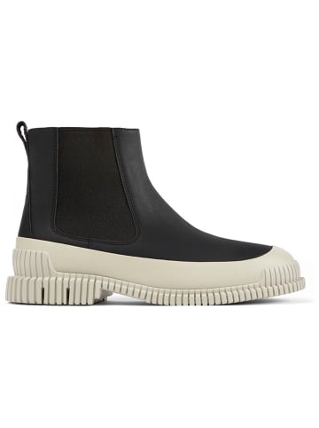 Camper Leder-Chelsea-Boots in Schwarz/ Beige