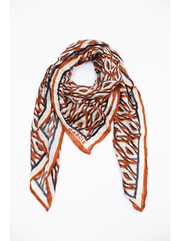 Garcia Tuch in Creme/ Orange/ Schwarz