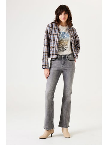 Garcia Blazer in Beige/ Schwarz/ Blau
