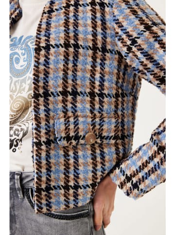 Garcia Blazer beige/zwart/blauw