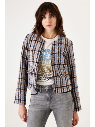 Garcia Blazer beige/zwart/blauw