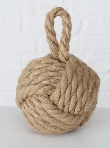 Boltze 2-delige set: deurstoppers "Zuber" beige/crème - (H)23 x  Ø 15 cm