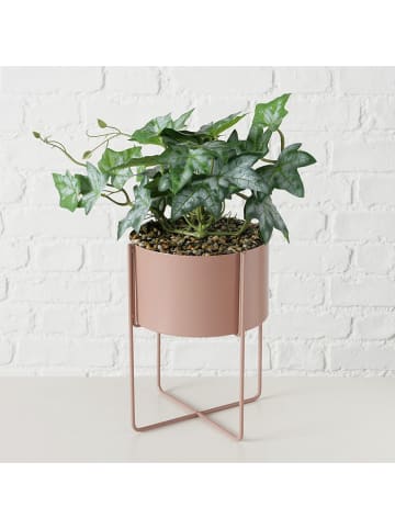 Boltze Kunstpflanze "Süßkartoffelblätter" in Rosa/ Grün - (H)41 cm