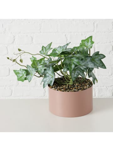 Boltze Kunstpflanze "Süßkartoffelblätter" in Rosa/ Grün - (H)41 cm
