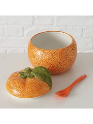 Boltze Marmeladendose "Orange" in Orange - (H)12 x  Ø 13 cm
