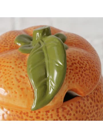 Boltze Marmeladendose "Orange" in Orange - (H)12 x  Ø 13 cm