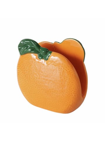 Boltze Serviettenhalter "Orange" in Orange - (B)14 x (H)13,5 x (T)5,5 cm