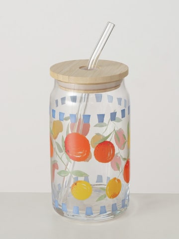 Boltze Szklanki (2 szt.) "Fruits" ze wzorem - 450 ml
