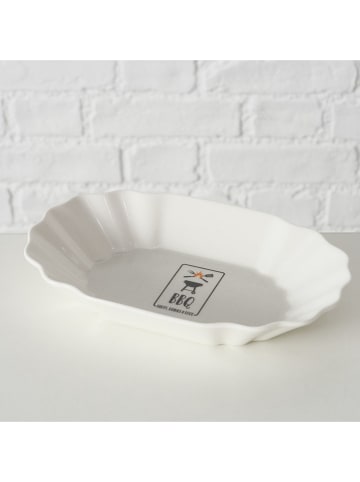 Boltze 2er-Set: Servierschalen "BBQ" in Beige - (B)15 x (H)8 x (T)2,5 cm