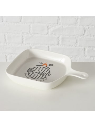 Boltze 2er-Set: Servierschalen "BBQ" in Beige - (B)23 x (H)16,5 x (T)3,5 cm