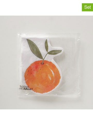 Boltze 2er-Set: Servietten "Fruits" in Orange - 2x 12 Stück